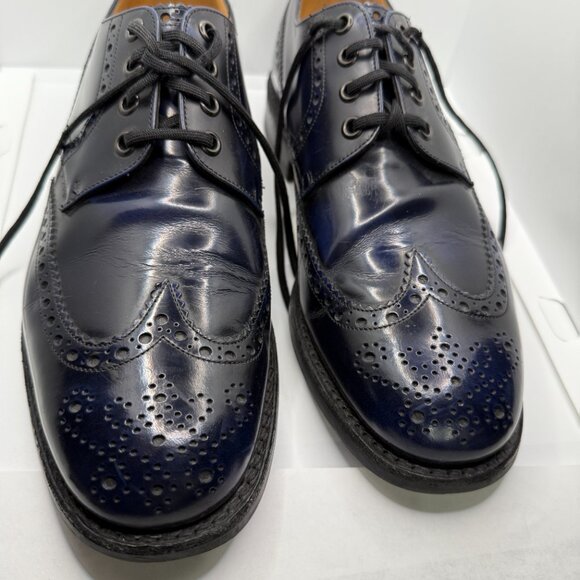 CHURCH\'S Ramsden 9 M US Blue English Full Oxford Brogue Shoes, Goodyear Welted main image 11